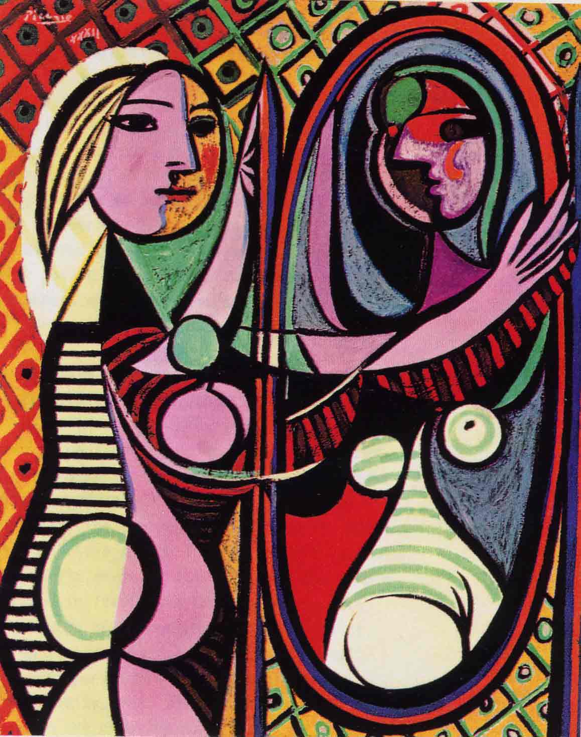 Picasso's painting, "Girl Before a Mirror", 1932