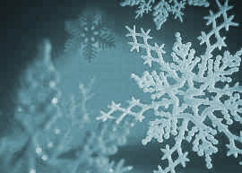 Photo of cyan colored snowflake