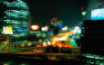 Blurred photo of Miami night lights